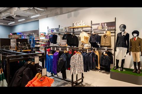 Kidswear on display at Go Outdoors York store